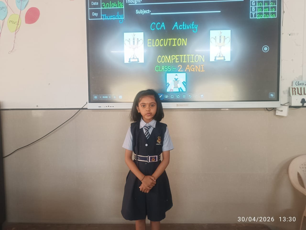 Elocution Competition CCA activity